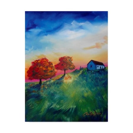 Cherie Roe Dirksen 'Country Cottage 2' Canvas Art,14x19